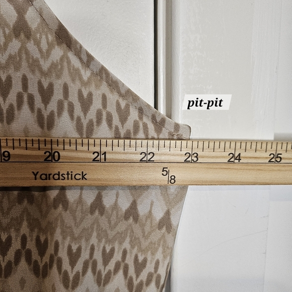 Ruby Rd Patterned Plus Size 1X Cream Tan Coral Sleeveless Stretchy Maxi Dress - Picture 7 of 12